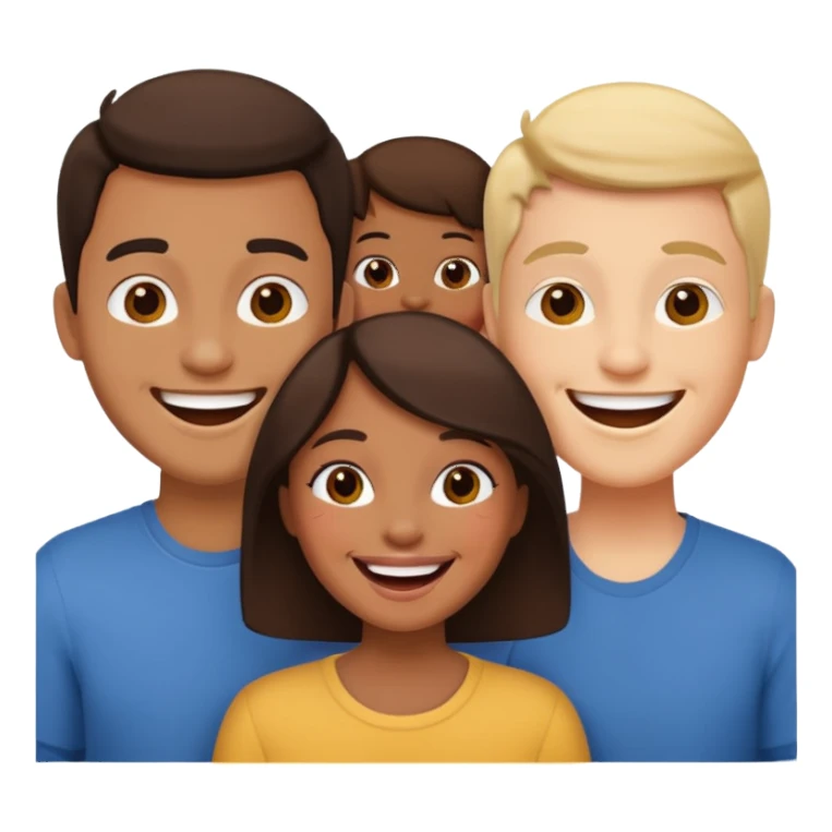 three interlaced friends sticker