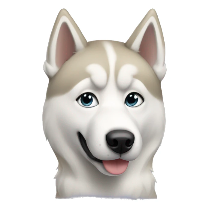 Blonde husky  sticker