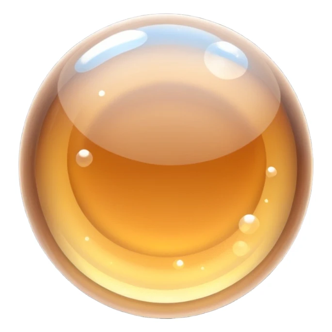 brown sparkling shiny bubble nebula crystal sticker