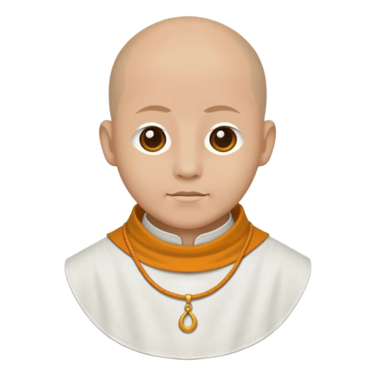 monk's collar sticker