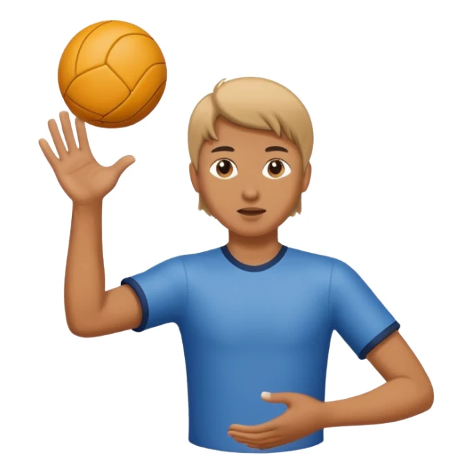 Person throwing a ball sticker