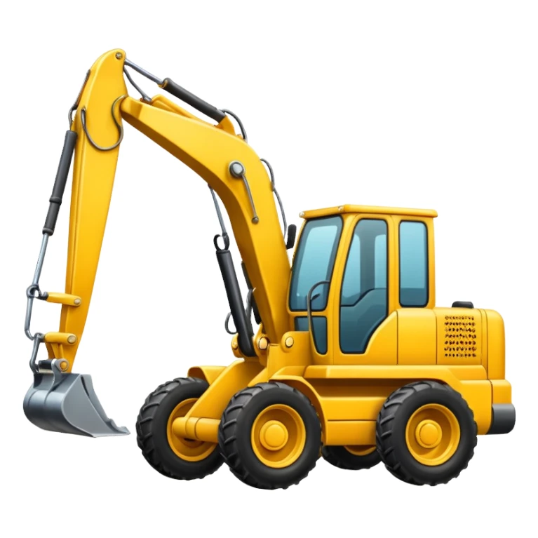 A backhoe sticker