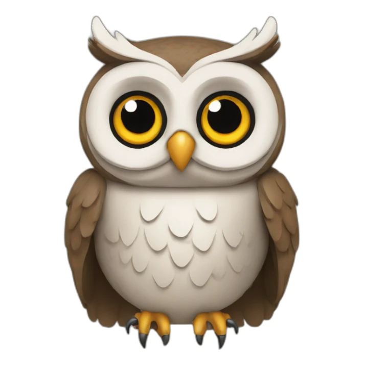 Owl-with-probeta sticker