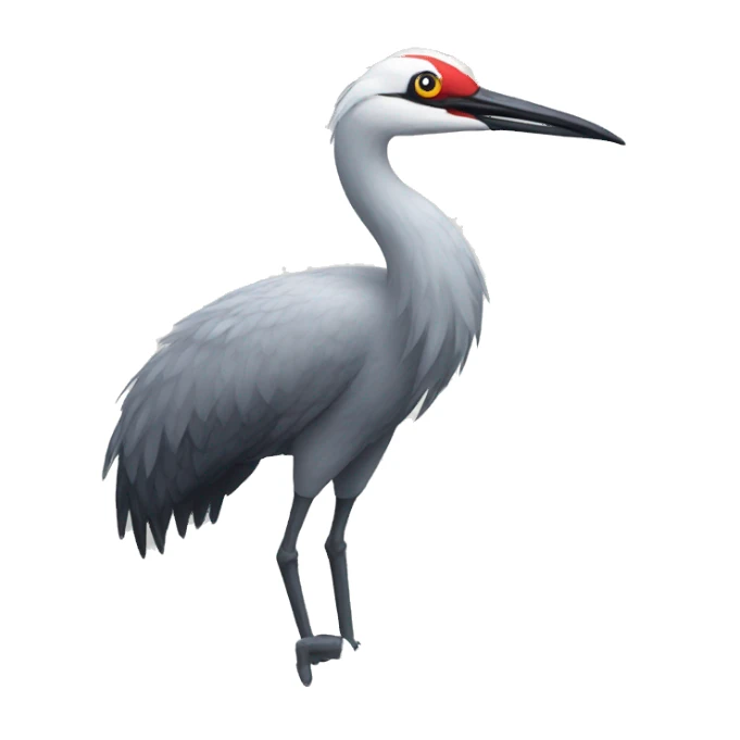 crane bird sticker