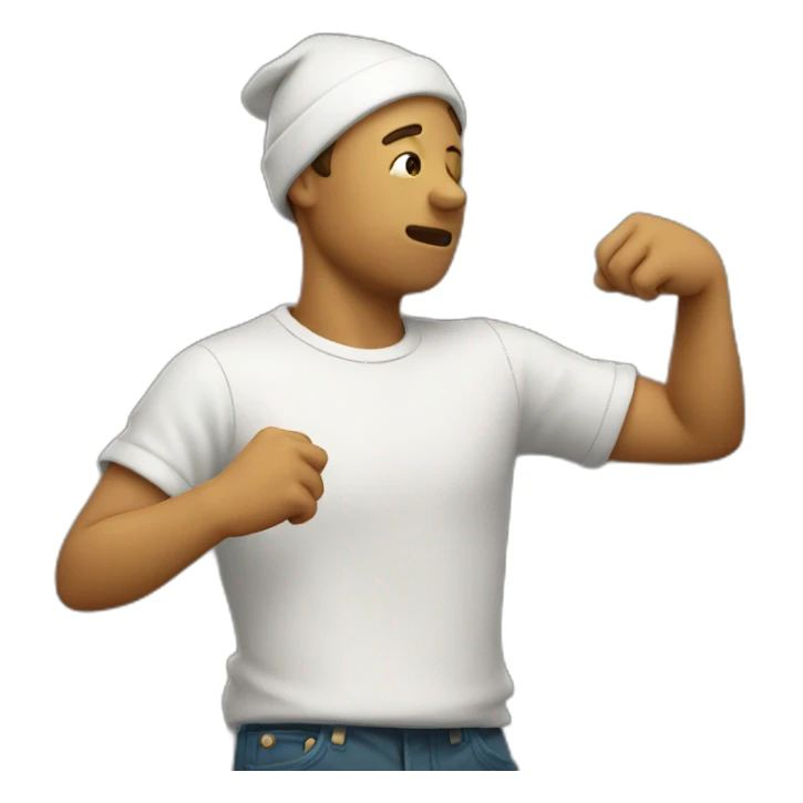 Homme qui dab sticker