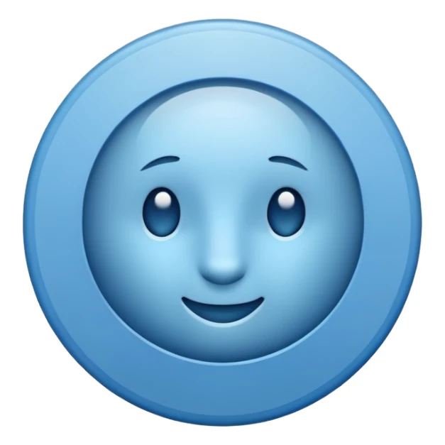 Blue tick with round circle  sticker