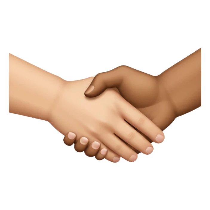 Handshake only hands sticker