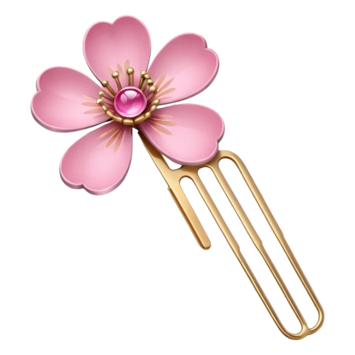 sakura hairpin sticker