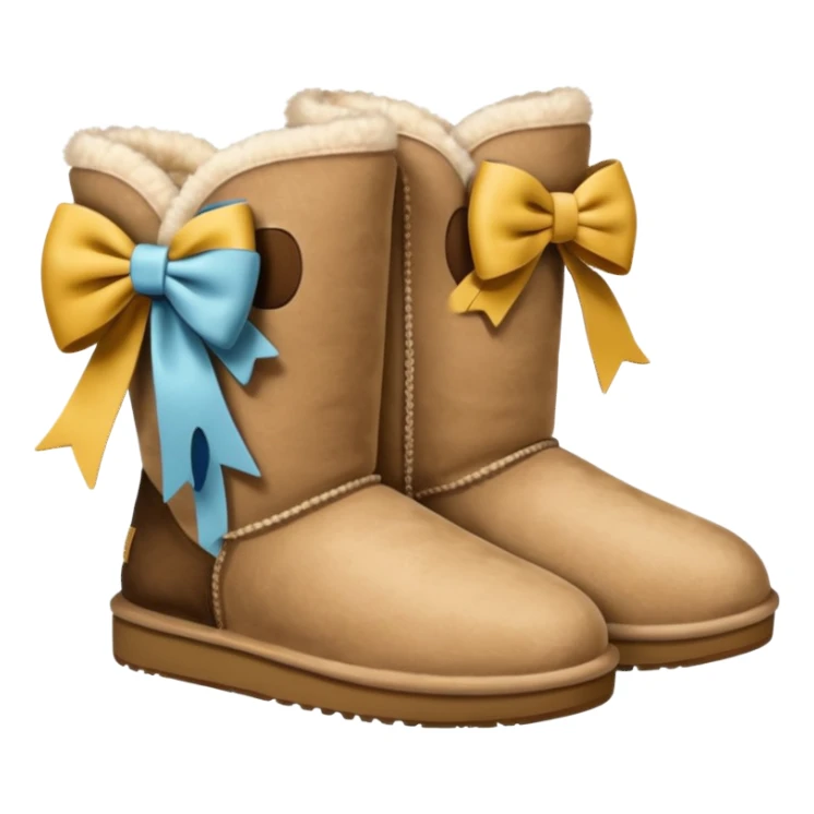 Uggs with bows sticker