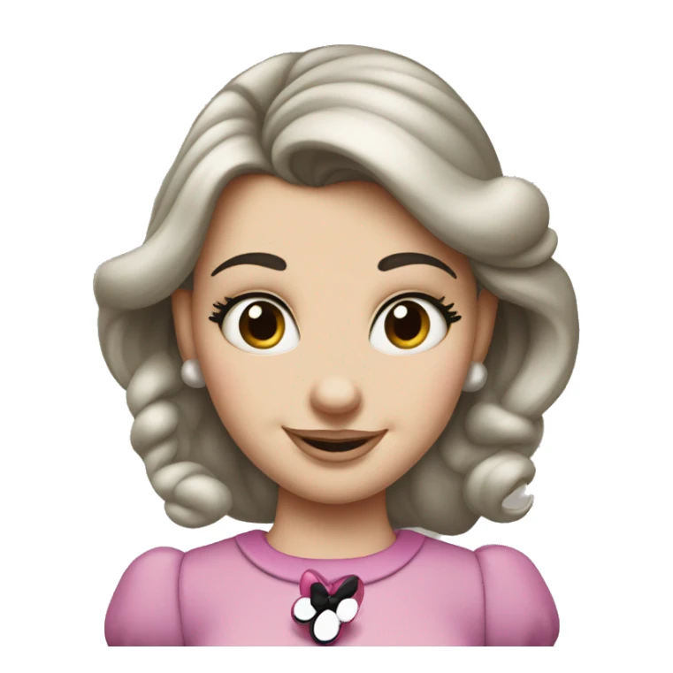 white girl minnie mouse sticker