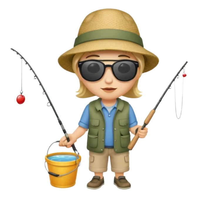 Lets go fishing sticker