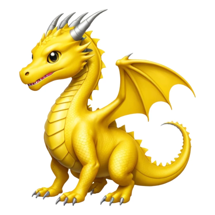 Anime Dragon Android Yellow They/Them sticker