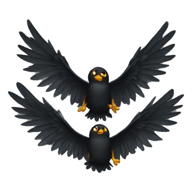 black wings  sticker