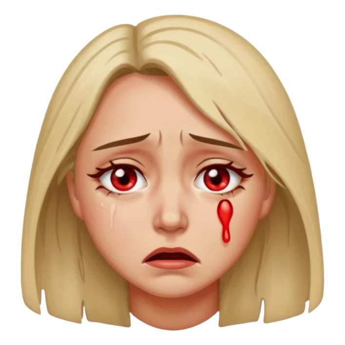 women crying hard sticker