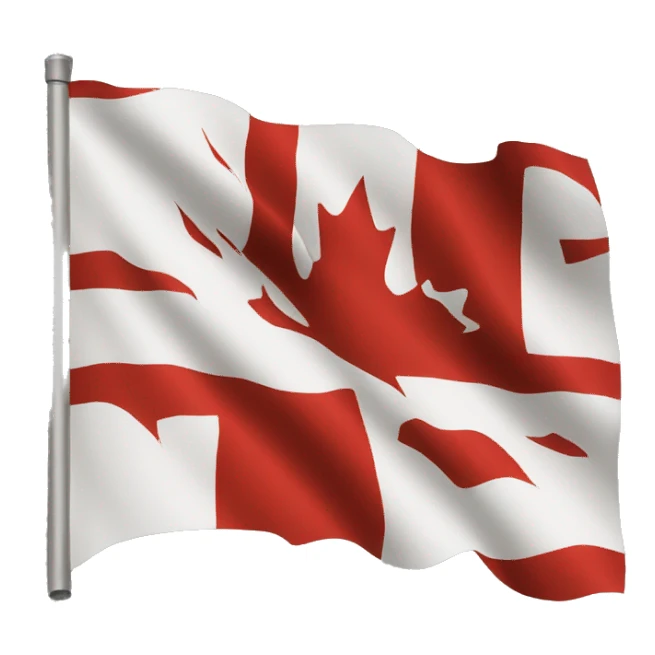 canadian flag  sticker