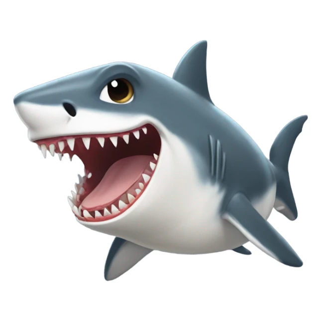 Half shark half dog sticker