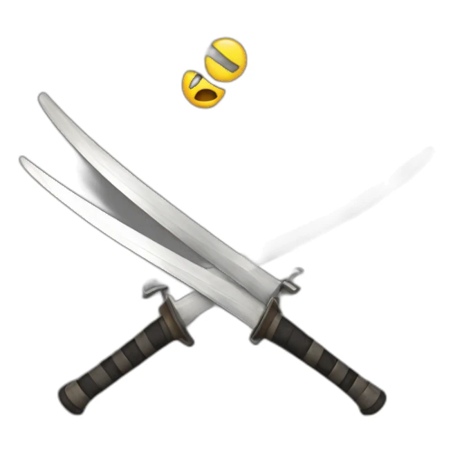 fencing swords fighting sticker