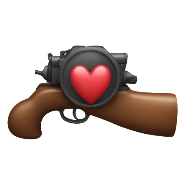 To shoot hearts sticker