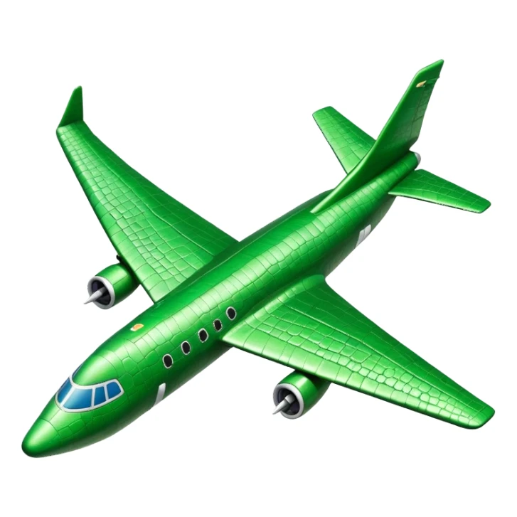 Crocodile shaped bomber airplane sticker