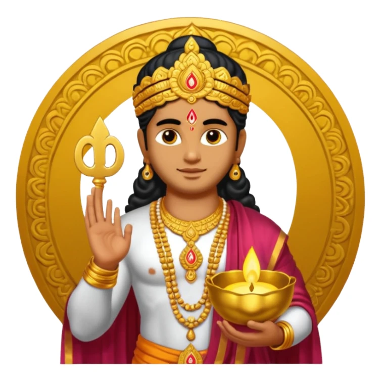 Create god murugan om Mandiram  sticker