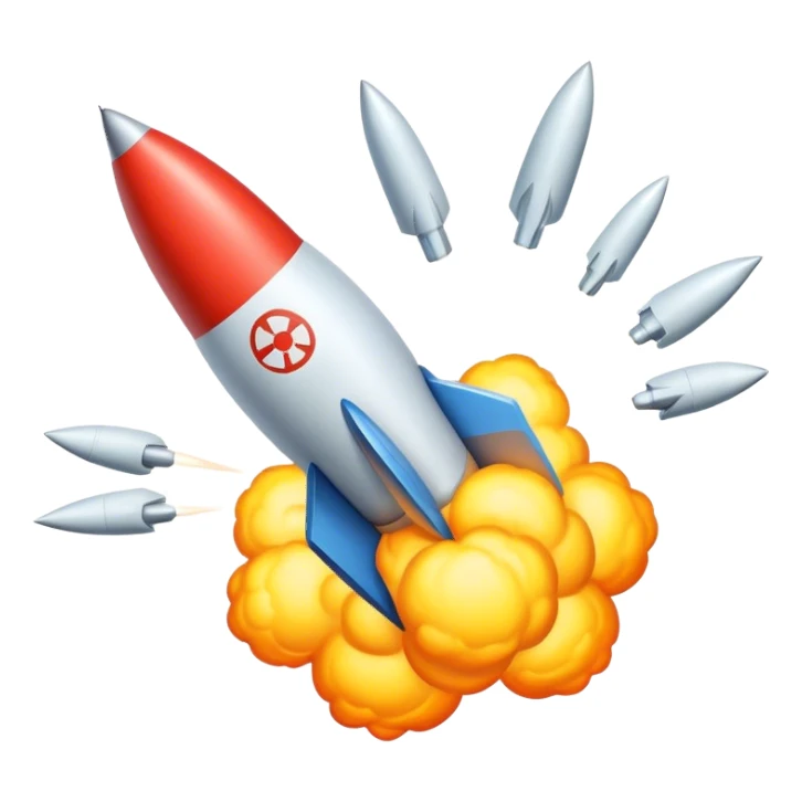 missile with nuclear symbol sticker