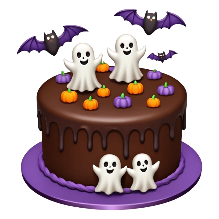 Halloween Birthday cake sticker