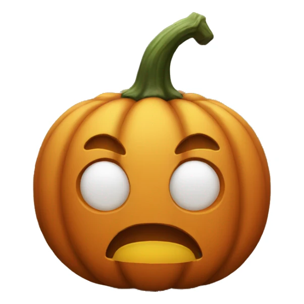 pumpkin without face, just the normal one sticker