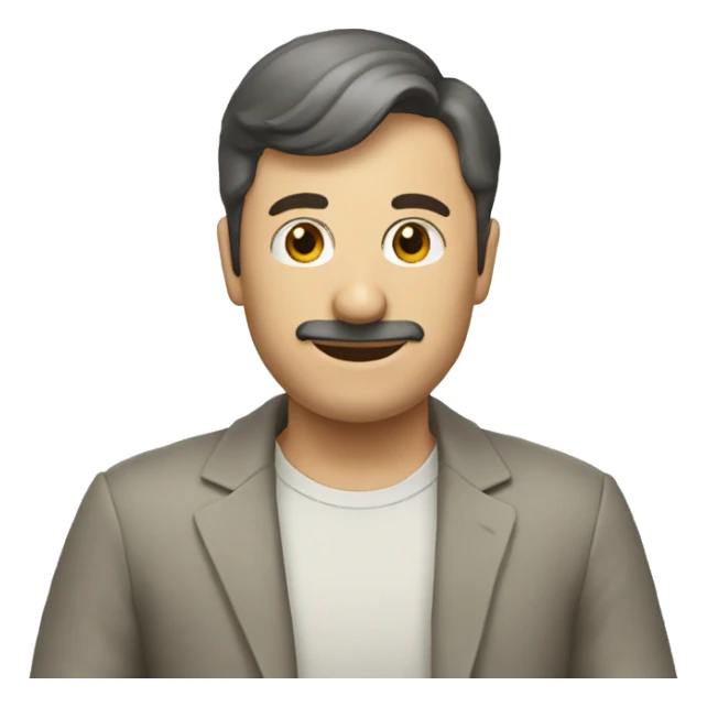 datos curioso con un señor diciendolo sticker