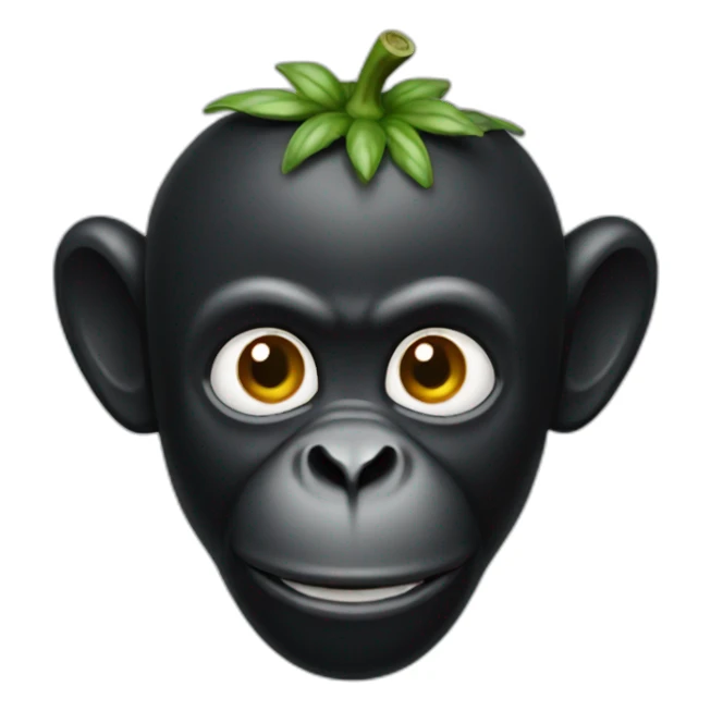 black monkey tomato sticker