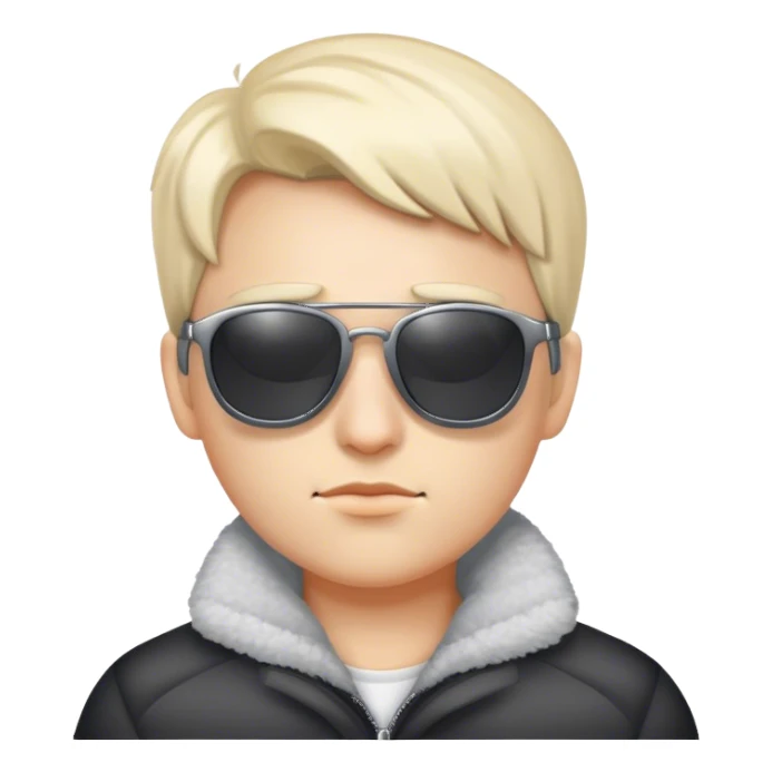 🥶 combined with the glasses of 😎 sticker