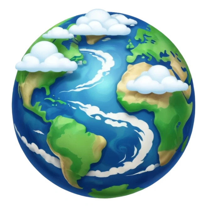 earth daily rotation sticker