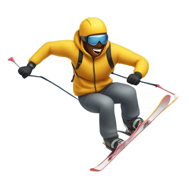 Man on powder sticker