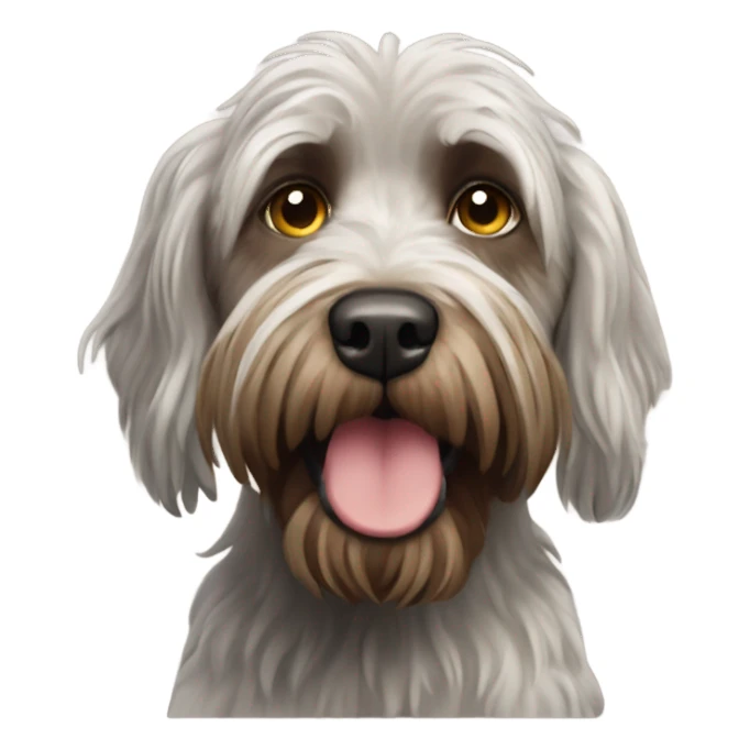 Witehaired pointing griffon dog sticker