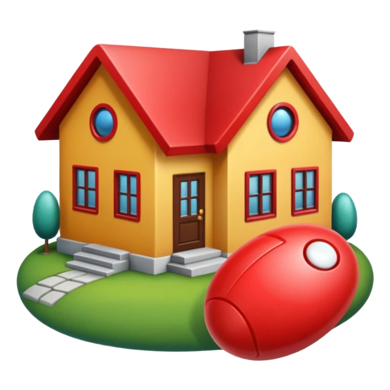 A red pill house  sticker