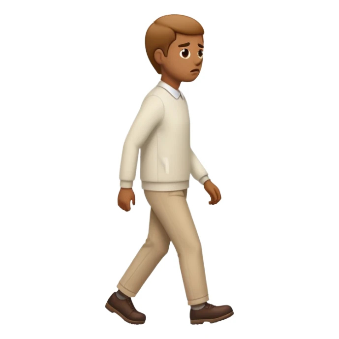 Someone walking away irritated  sticker