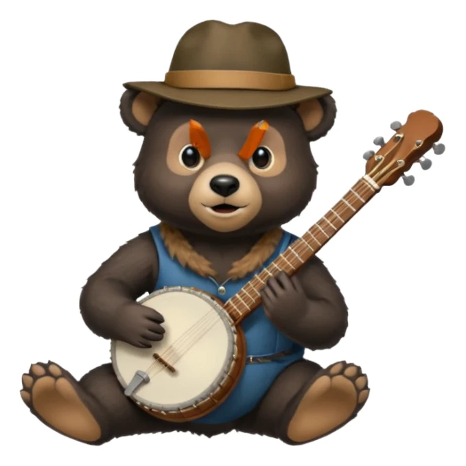 black bear musician sticker