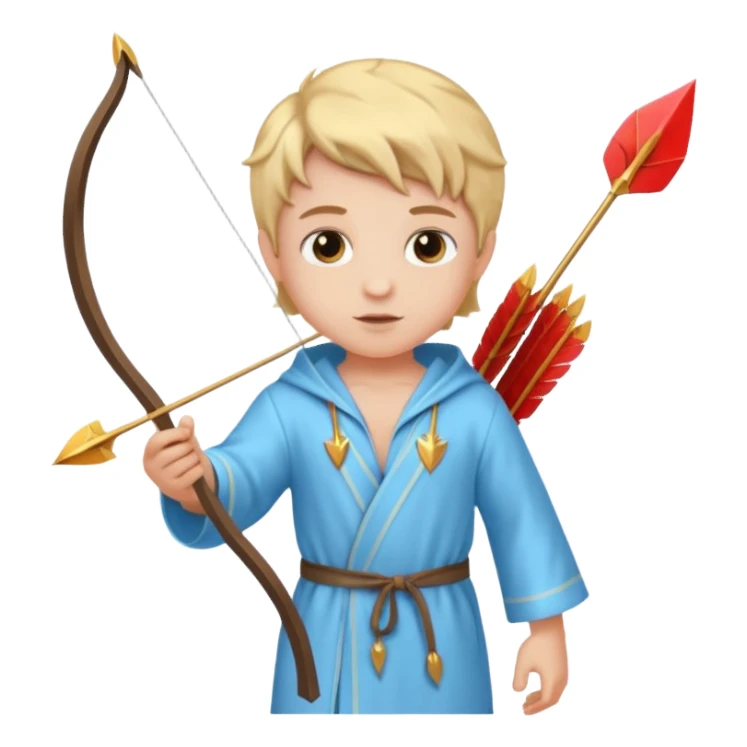 Cupid with arrow mixing Tonic sticker