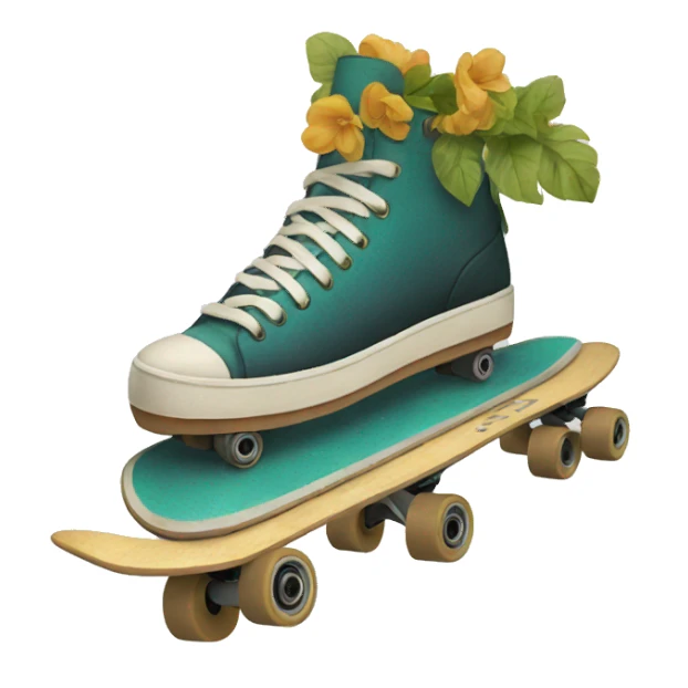 skate painted like earth sticker