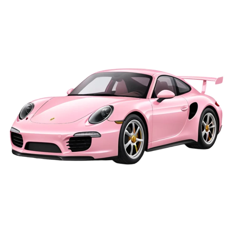 Light pink Porsche  sticker