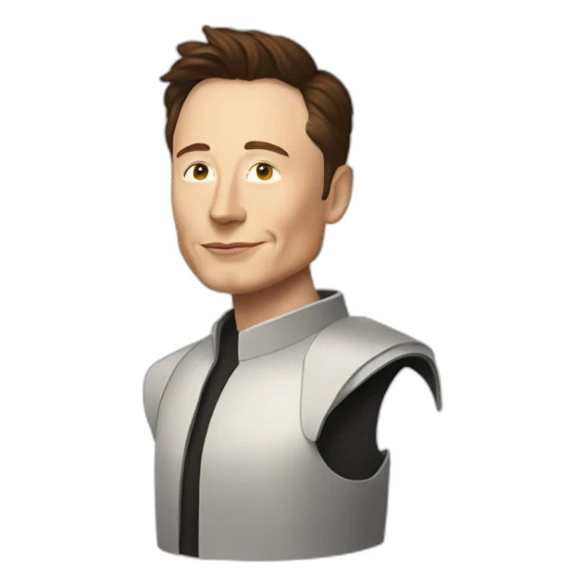 Elon Musk as a hero sticker