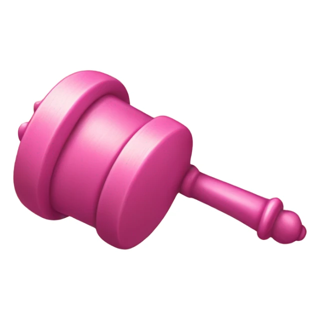 Pink gavel sticker