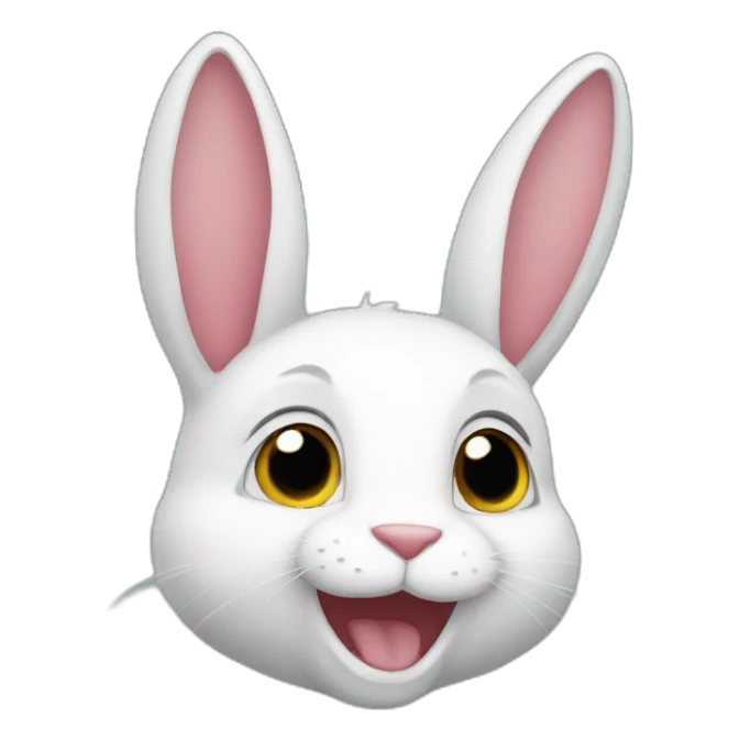 A super rabbit sticker