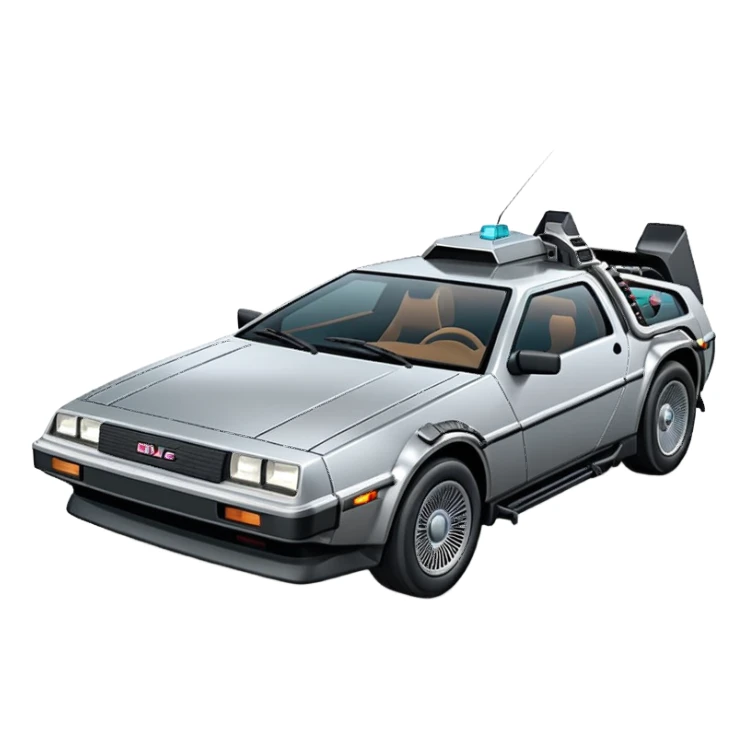 DeLorean DMC-12 driving sticker