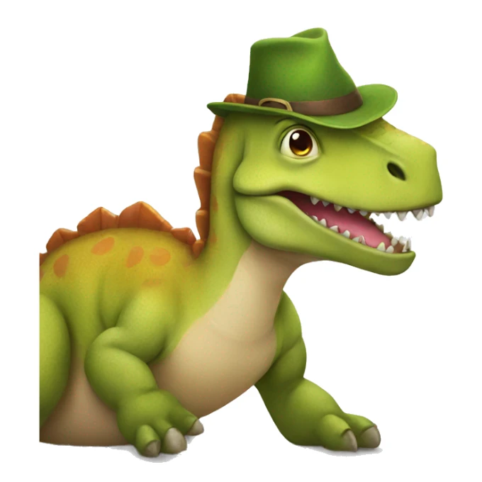 Dinosaur celebrating Shabbat  sticker