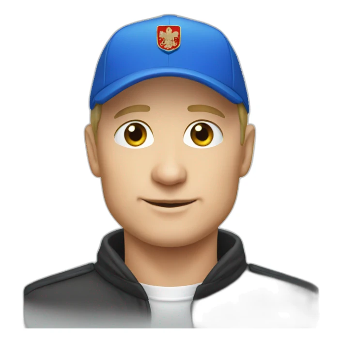 putin with blue cap sticker