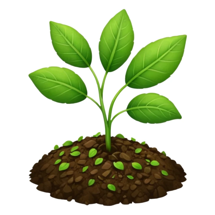 ground with small plant leaf sticker