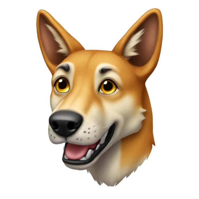 Anthropomorphic dingo sticker