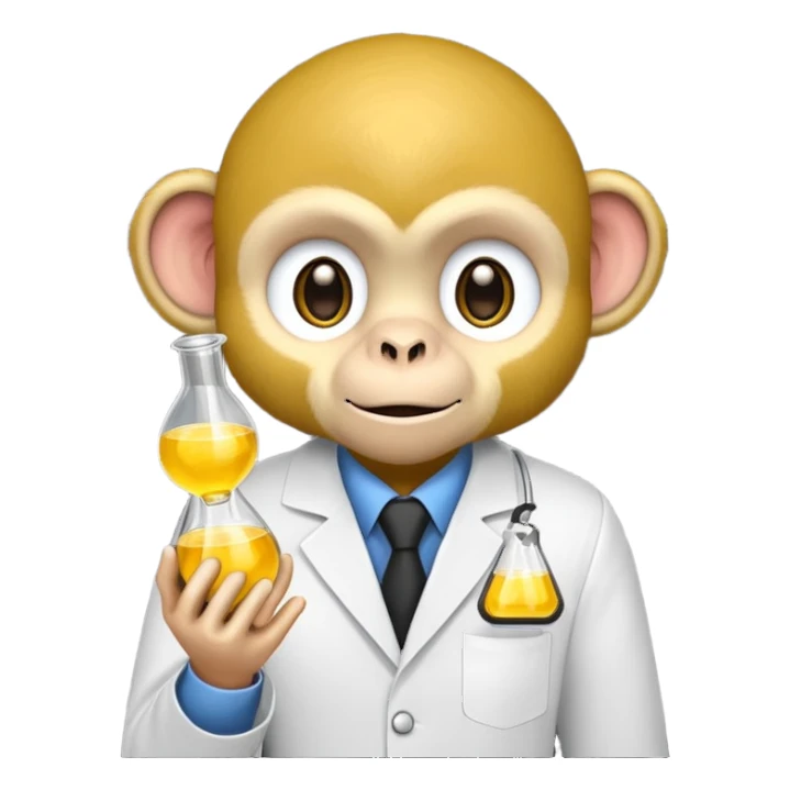 scienist and scienist item with yellow monkey sticker