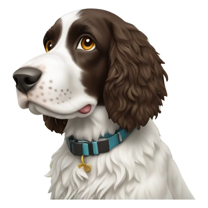 Springer Spaniel on an island sticker