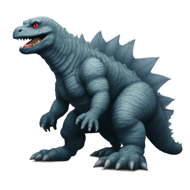 godzilla from 2000 with mulder hanging out sticker